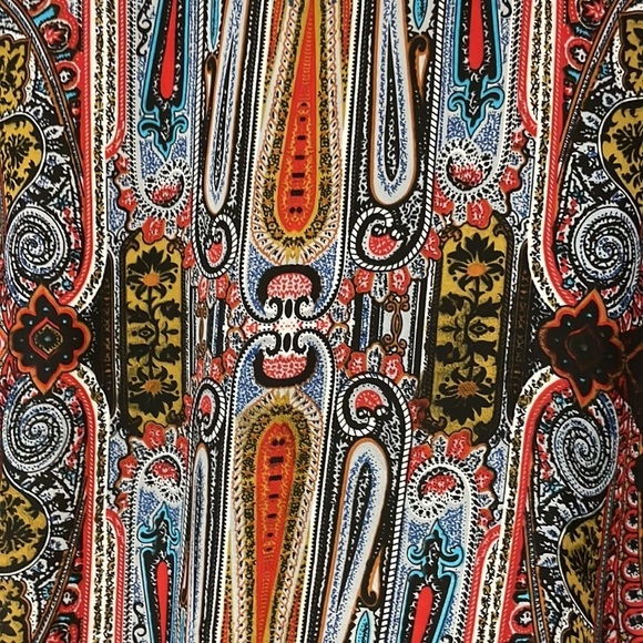 Lily Lou Women's Semi Sheer Blouse with black lining, Large , great shape! - Picture 6 of 6